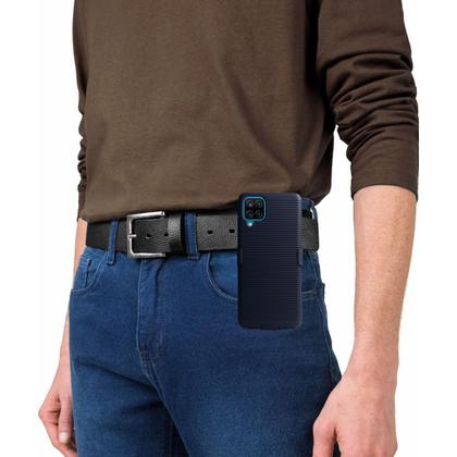 Imagem de Capa Clip Belt Compatível Galaxy A12 A125 6.5 Suporte Cinto E Mesa + Película De Vidro 3D - Cell In Power25