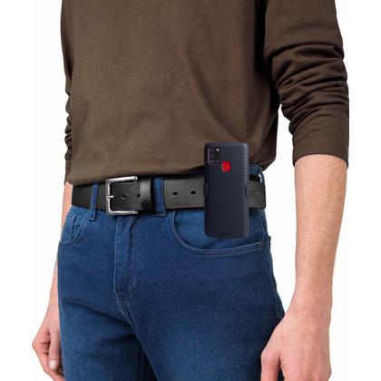 Imagem de Capa Clip Belt Compativel Galaxy A21S A217 6.5 Suporte Cinto E Mesa + Película De Vidro - Cell In Power25
