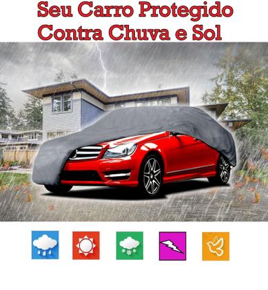 Imagem de Capa Cobrir Carro Agile Forrada e 100% Impermeável Bezzter Proteção Sol e Chuva