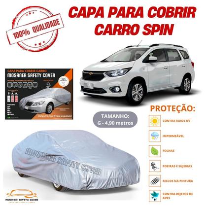 Imagem de Capa Cobrir Carro Chevrolet Spin Com Proteção Impermeável