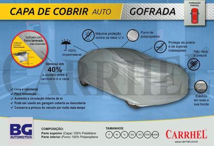 Imagem de Capa Cobrir Carro Gofrada Forro Parcial Suvs Tam Xg Carrel