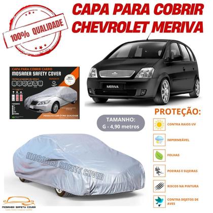 Imagem de Capa Cobrir Carro Meriva Com Qualidade Proteção Impermeável