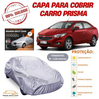 Imagem de Capa Cobrir Carro Prisma Com Qualidade Proteção Impermeável
