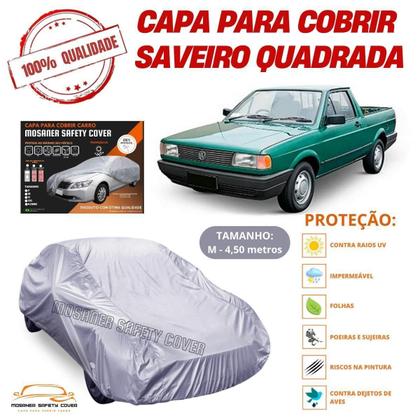 Imagem de Capa Cobrir Carro Volks Saveiro Antiga Proteção Impermeável