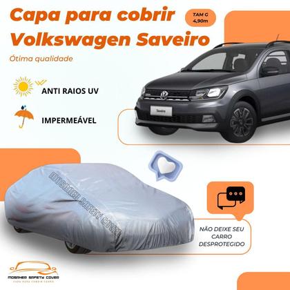 Imagem de Capa Cobrir Carro Volkswagen Saveiro Proteção Impermeável