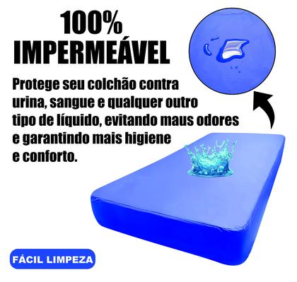 Imagem de Capa colchão hospitalar impermeável solteiro lençol pvc protetor colchonete tecido cama tecido antiácaro leito repouso hospital mofo clínica maca