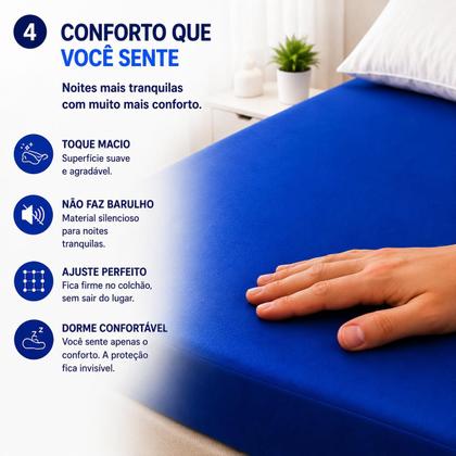 Imagem de Capa Colchão Hospitalar Solteiro + Fronha Impermeável