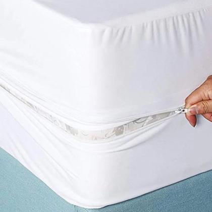 Imagem de Capa Colchão Impermeável C/ Zíper Solteiro 30 Cm Fama