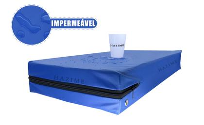 Imagem de Capa colchão impermeavel hospitalar solteiro 78 x 188 x 20 cm - azul - solteiro 78 x 188 x 20 cm