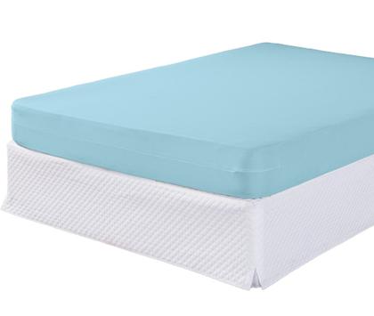 Imagem de Capa Colchão Protetora Casal 30cm Altura Com Zíper Cama Box Malha Algodão