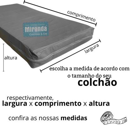 Imagem de Capa Colchao Solteiro Cinza Hospitalar Impermeavel Com Ziper