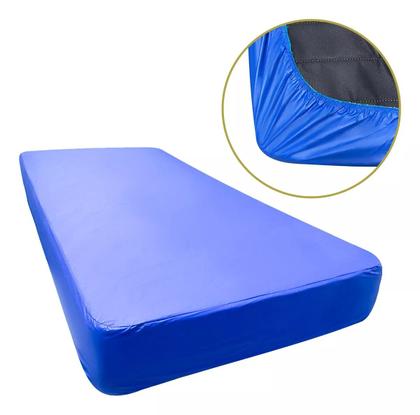 Imagem de Capa colchão Solteiro Lençol hospitalar impermeável pvc protetor colchonete tecido cama antialérgico tecido antiácaro