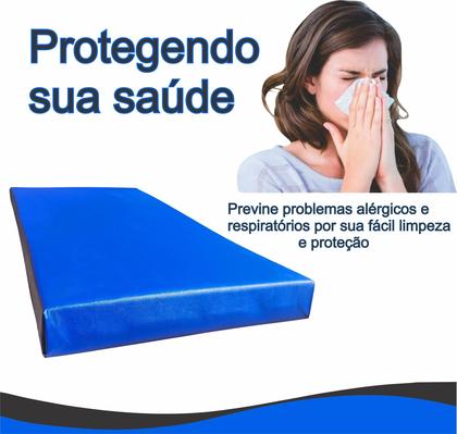 Imagem de Capa colchão Solteiro Lençol hospitalar impermeável pvc protetor colchonete tecido cama antialérgico tecido antiácaro