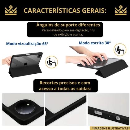 Imagem de Capa com fundo em acrílico para Xiaomi Pad SE 8,7" 2024