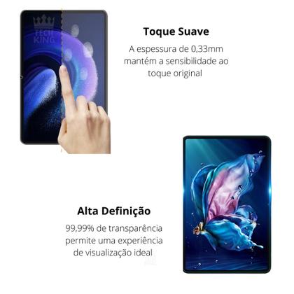 Imagem de Capa Com Interior Macio Para Xiaomi Pad 6 Pro 11" Pol+ Vidro