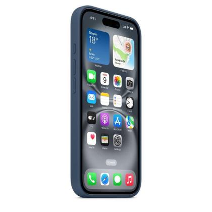 Imagem de Capa com MagSafe iPhone 16, Apple, Silicone Denim