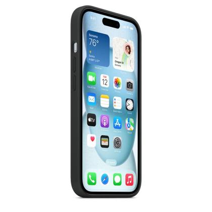 Imagem de Capa com MagSafe para iPhone 15, Apple, Silicone, Preto