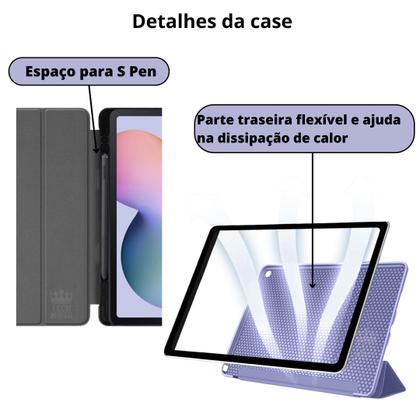 Imagem de Capa Com Slot de Caneta Flip Para Galaxy Tab S6 Lite P615