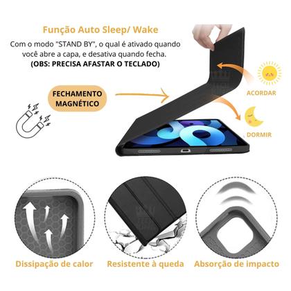 Imagem de Capa Com Teclado Bluetooth Para iPad 10ª Ger. 10.9 Polegadas