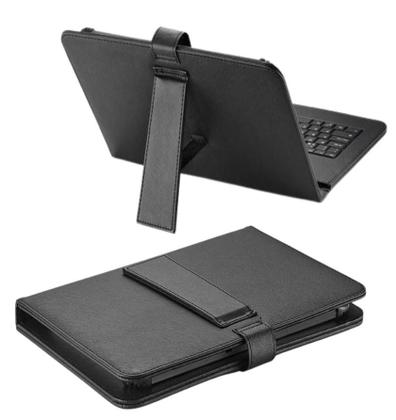 Imagem de Capa com teclado de bichinho + Caneta touch p/ tablet 7 polegadas Multilaser Mirage Pritom P7