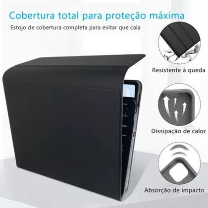 Imagem de Capa Com Teclado e Mouse Bluetooth Emborrachada S6 Lite Cor Preto