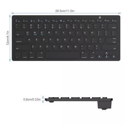 Imagem de Capa com teclado e Mouse via bluetooth para tablet Samsung Galaxy Tab A8 X200 X205 10.5 Polegadas