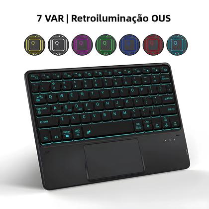 Imagem de Capa Com Teclado Mágico Para Samsung Galaxy Tab A9 plus S8 S9 S10 S7 S9 FE S10FE A8 S6 Lite
