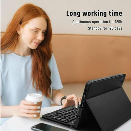 Imagem de Capa Com Teclado Magnético Para Tablet Galaxy A9 8.7 Polegadas