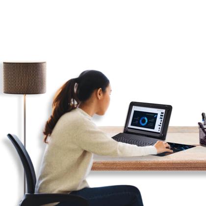 Imagem de Capa com teclado + Mouse Caneta Luva p/ Tablet M10 multilaser