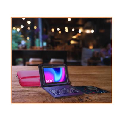 Imagem de Capa com teclado + Mouse Caneta Luva p/ Tablet M10 multilaser