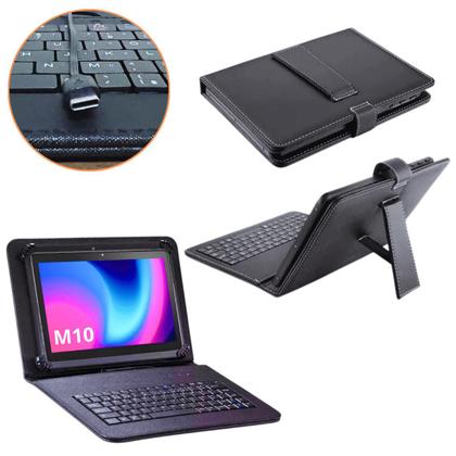 Imagem de Capa com teclado + Mouse Caneta Luva p/ Tablet M10 multilaser