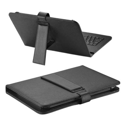 Imagem de Capa com Teclado p/ Tablet Amazon Fire HD 10 + Película de Vidro p/ estudo