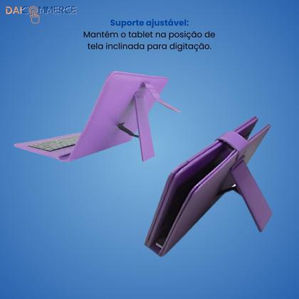 Imagem de Capa com Teclado P/ Tablet Positivo Vision Tab 7 + Película de Cristal