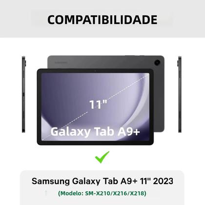 Imagem de Capa Com Teclado Para Samsung Galaxy Tab A9 plus De 11 Polegadas Para SM-X210 X216 X218