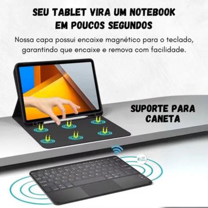Imagem de Capa Com Teclado Para Xiaomi Redmi Pad 7/7 Pro 11.2 + Mouse