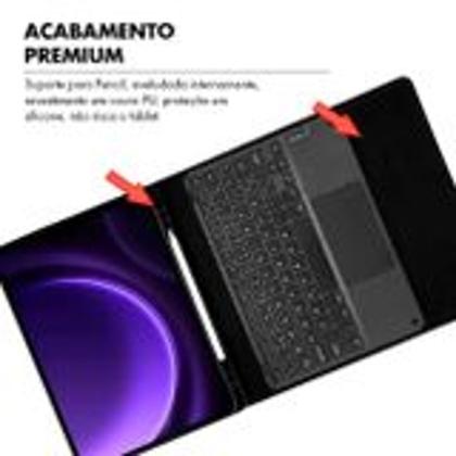 Imagem de Capa com Teclado Touch Pad para Tablet S9 11 Polegadas Case