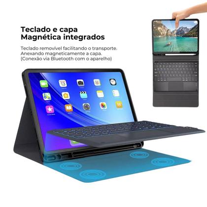 Imagem de Capa Com Teclado Touchpad + Caneta Touch Tablet Tab A9 + NF