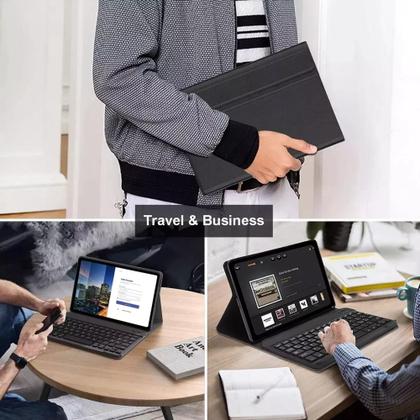 Imagem de Capa Com Teclado Touchpad + Mouse Para Galaxy Tab A9+ Plus 11' Polegadas