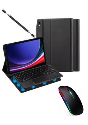 Imagem de Capa Com Teclado Touchpad + Mouse Para Galaxy Tab A9 Plus + Mouse + Caneta Touck