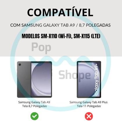 Imagem de Capa Com Teclado Wifi Slim Tablet Samsung Galaxy A9 8.7 Pol