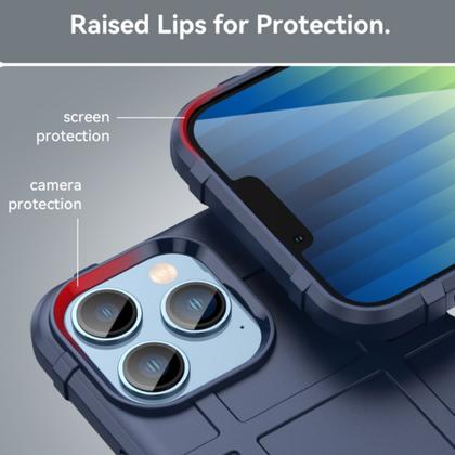 Imagem de Capa Compatível Com Apple iPhone 14 Pro Max (Tela 6.7) Rugged Shield Anti Impacto