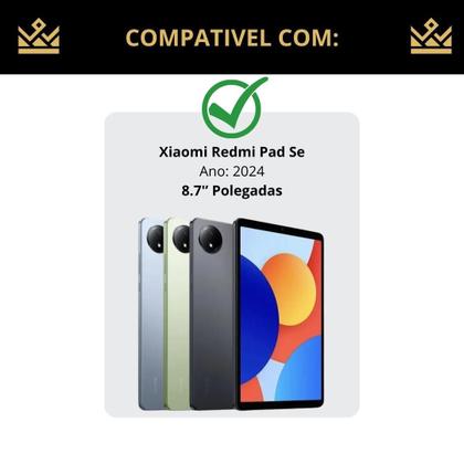 Imagem de Capa Couro Protetora Com Teclado Para Redmi Pad Se 8,7 Pol.