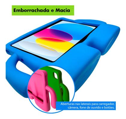 Imagem de Capa Criança para iPad A16 11ª Geração com Película, Alças e Suporte - Proteção Completa