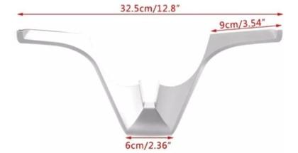 Imagem de Capa Cromada Volante Tracker Cruze Spin Cobalt Onix Prisma Sonic (3 Peças)