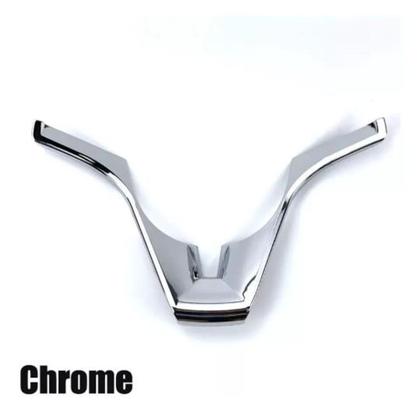 Imagem de Capa Cromada Volante Tracker Cruze Spin Cobalt Onix Prisma Sonic (3 Peças)