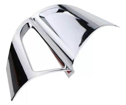 Imagem de Capa Cromada Volante Tracker Cruze Spin Cobalt Onix Prisma Sonic (3 Peças)