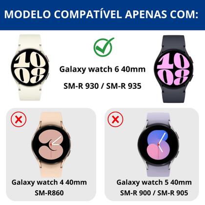 Imagem de Capa de Acrílico Com Tela de Vidro Para Galaxy Watch 6 40mm
