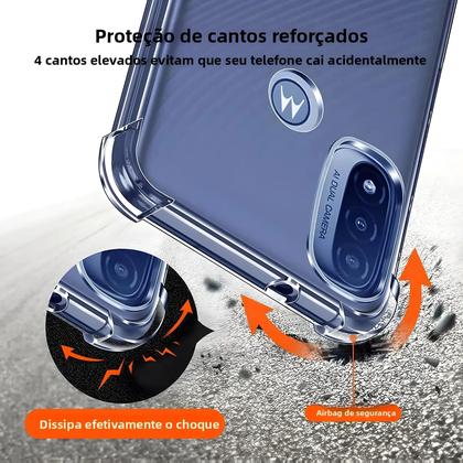 Imagem de Capa De Air-Bag Transparente De 1,5MM Para Motorola Moto E20 E30 E40 E22 E32 E6 Play E7 plus E13