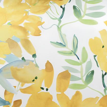 Imagem de Capa de Almofada 42x42 cm Cortbras Floresta Toque Aveludado 100% Poliéster Floral Amarelo