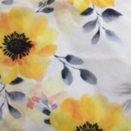 Imagem de Capa de Almofada 42x42 cm Cortbras Rubi - Floral Amarelo